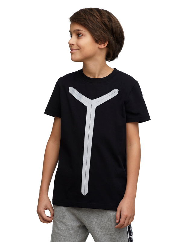印有反光“Y”的儿童T恤 - Lamborghini Store