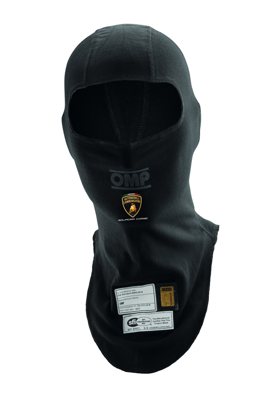 AUTOMOBILI-LAMBORGHINI SQUADRA CORSE OMP ULTRA-LIGHTWEIGHT ONE BALACLAVA - Lamborghini Store