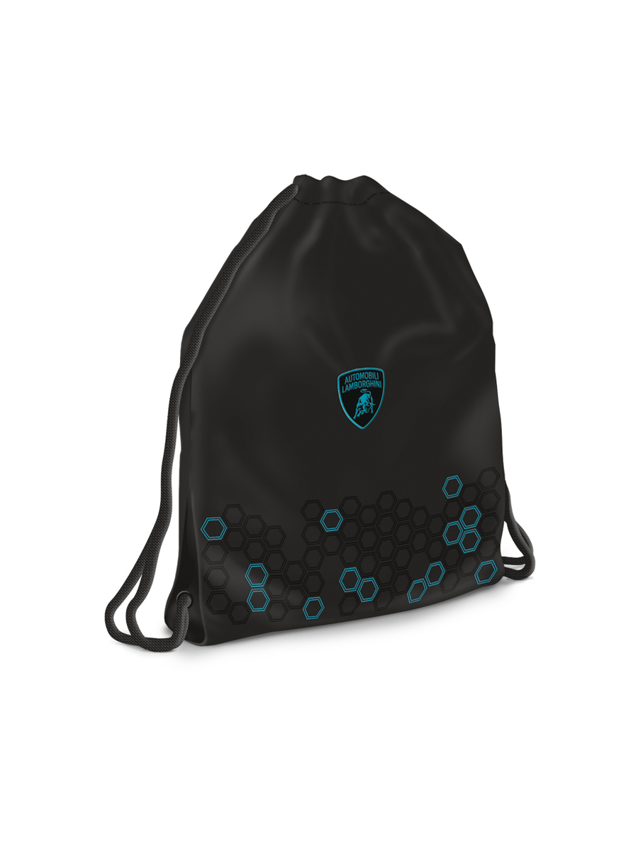 AUTOMOBILI LAMBORGHINI SHIELD LOGO SCHOOL GYM BAG - Lamborghini Store